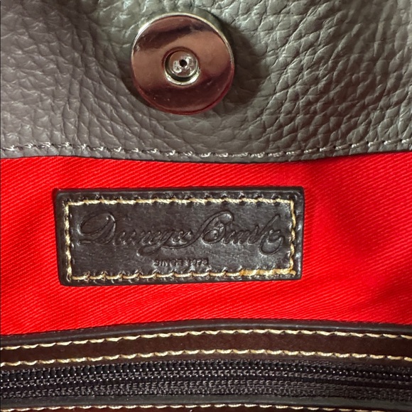 Dooney & Bourke Large Pebbled Leather Henley Feedbag Sac Tote Bag Taupe NWT - Picture 17 of 17